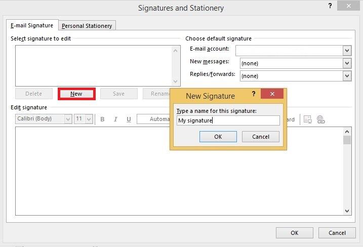 how to add signature in outlook 2010